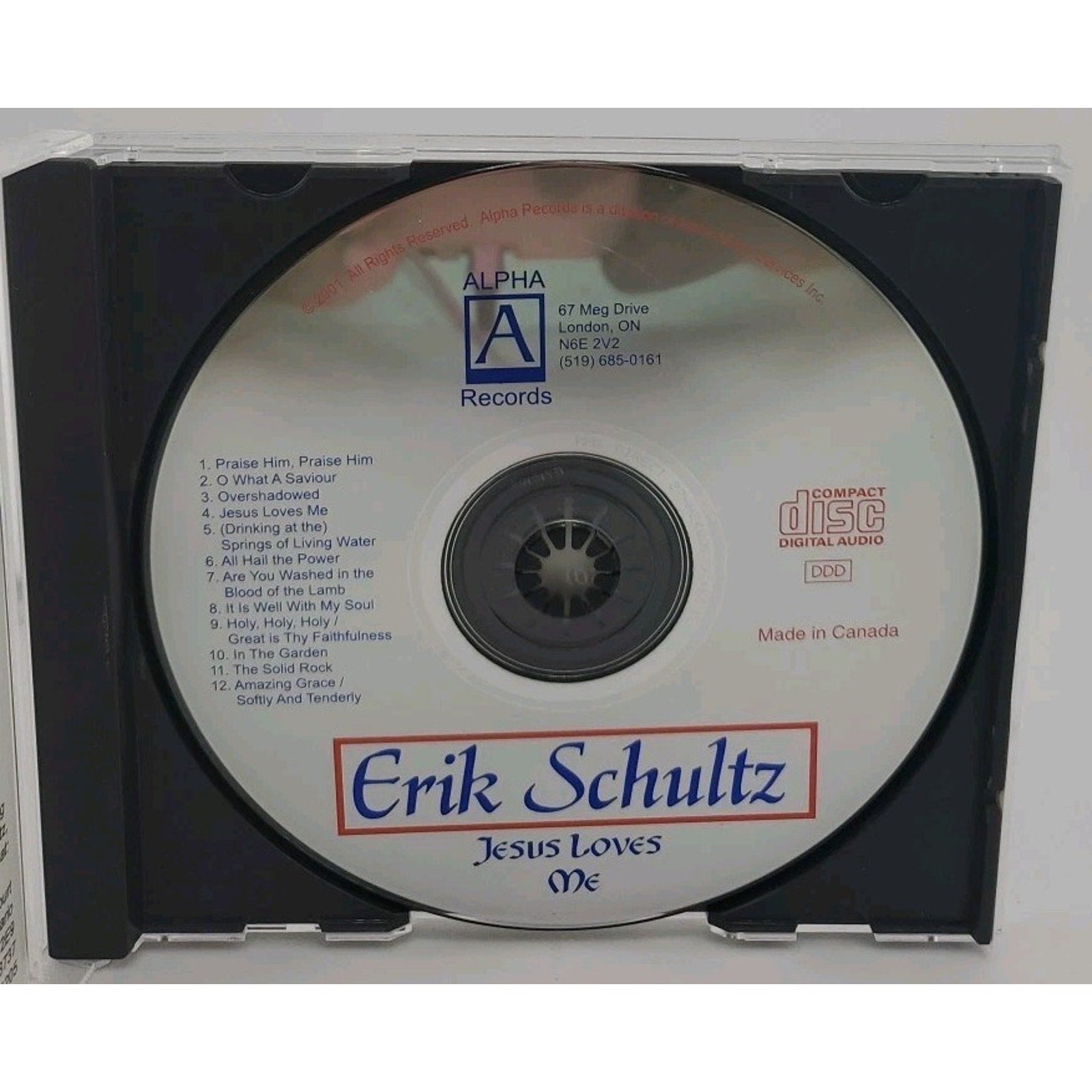 Erik Schultz Jesus Loves Me (CD)