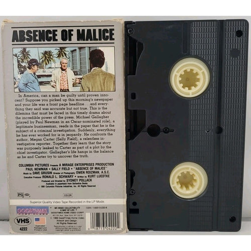 Absence of Malice (VHS)