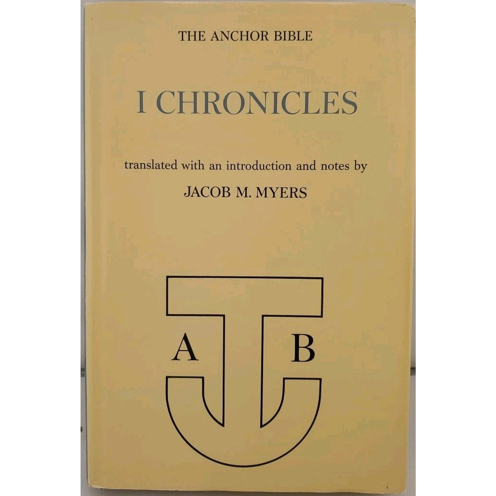 I Chronicles by Anchor Bible Staff and Jacob M. Myers (1965, Hardcover)