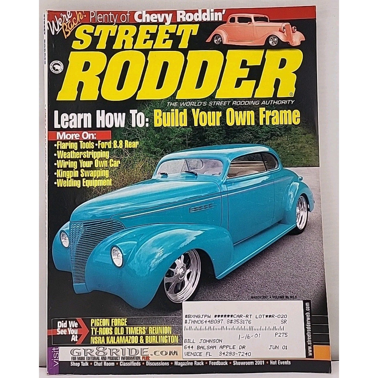 Street Rodder Magazine - March 2001 - Vol. 30 No. 3