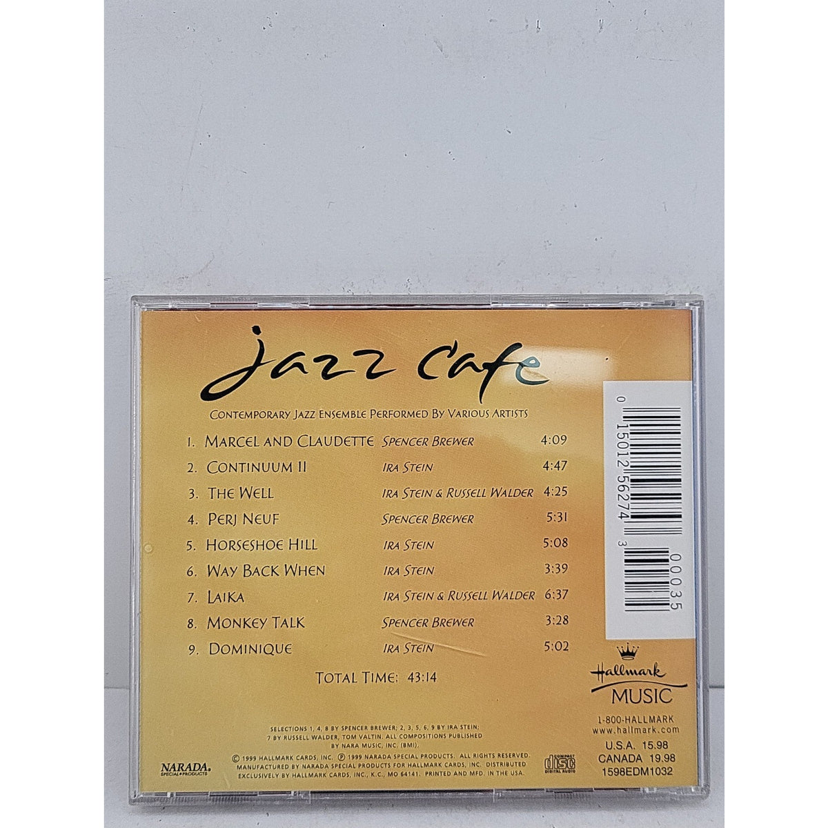 Jazz Cafe 1999 Music CD by Hallmark LN