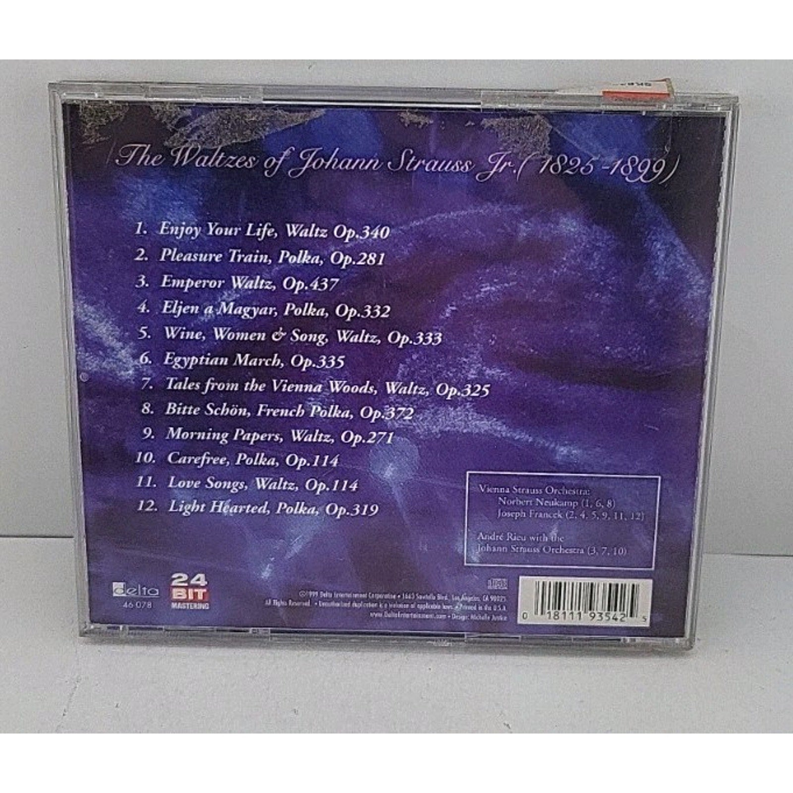 Empereror Waltz by André Rieu/Johann Strauss Orchestra (CD, Aug-1999, Delta...