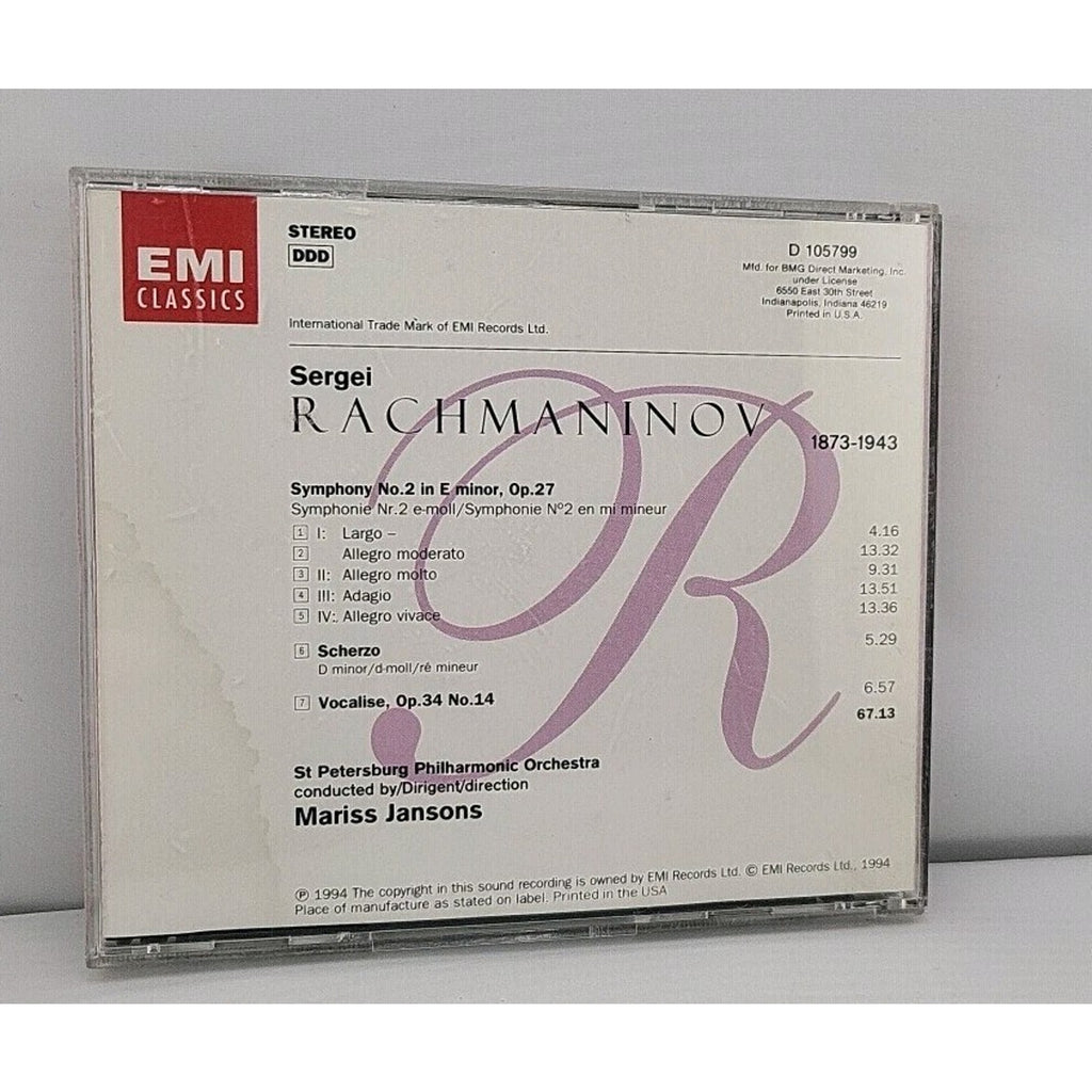 Rachmaninov: Symphony 2 by Rachmaninov / Jansons, Mariss (CD, 2018)