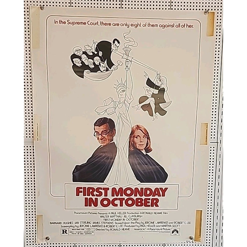 First Monday In October 27x41 Movie Poster 1981 Film Theater Matthau Clayburgh