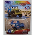 Disney Pixar Cars 2 In 1 Color Changers Jeep Sarge 1:55 Scale