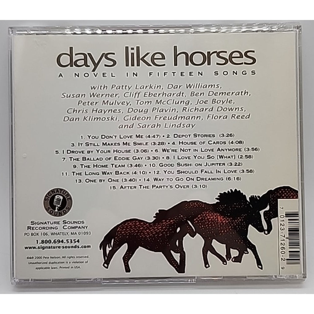 Days like Horses by Pete Nelson (CD, 2000)