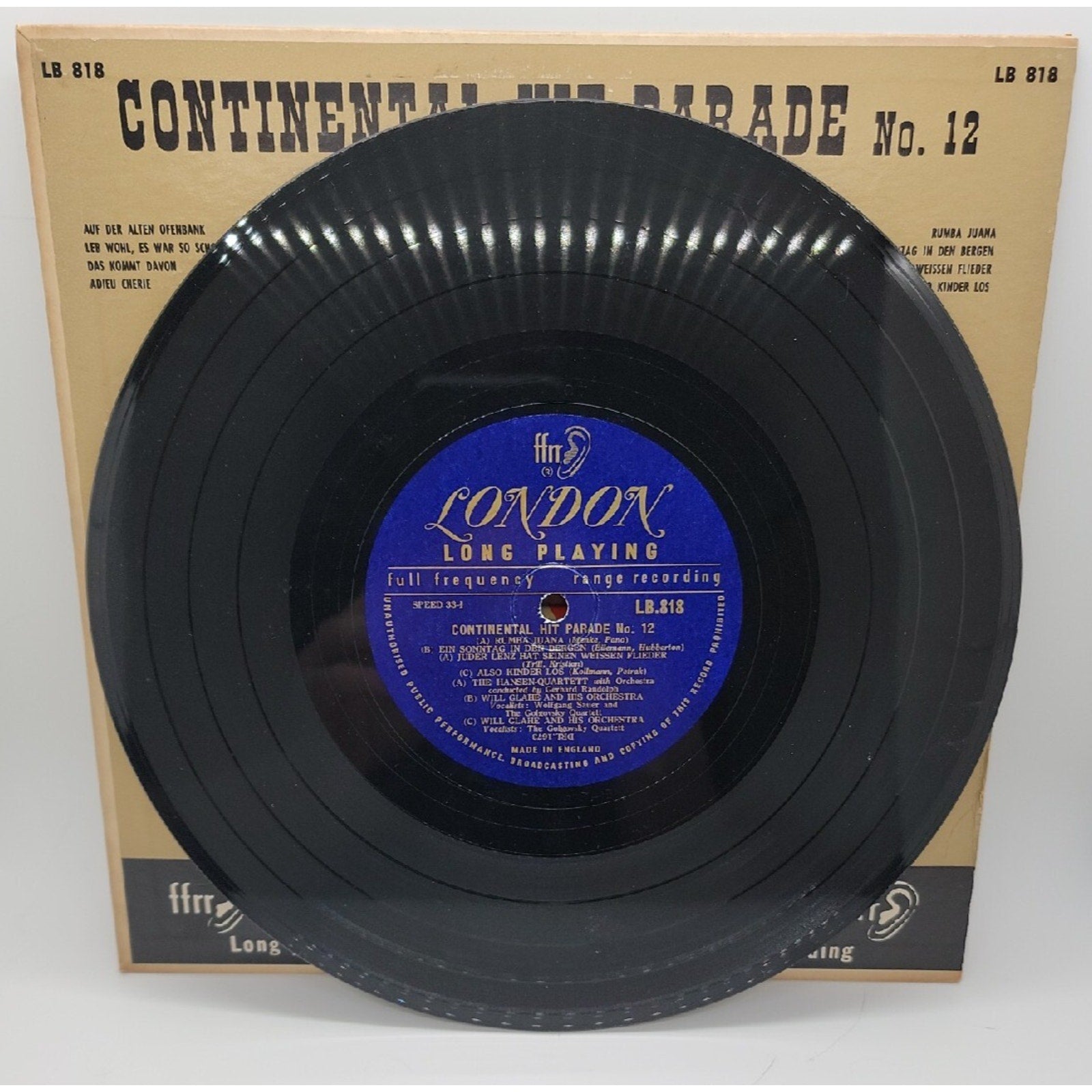 Continental Hit Parade No. 12 Record