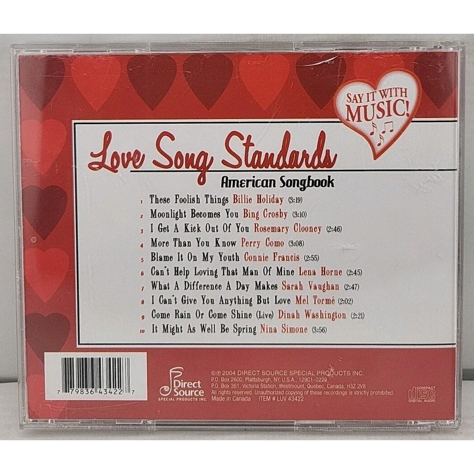 Love Song Standards - Audio CD By Various Artists