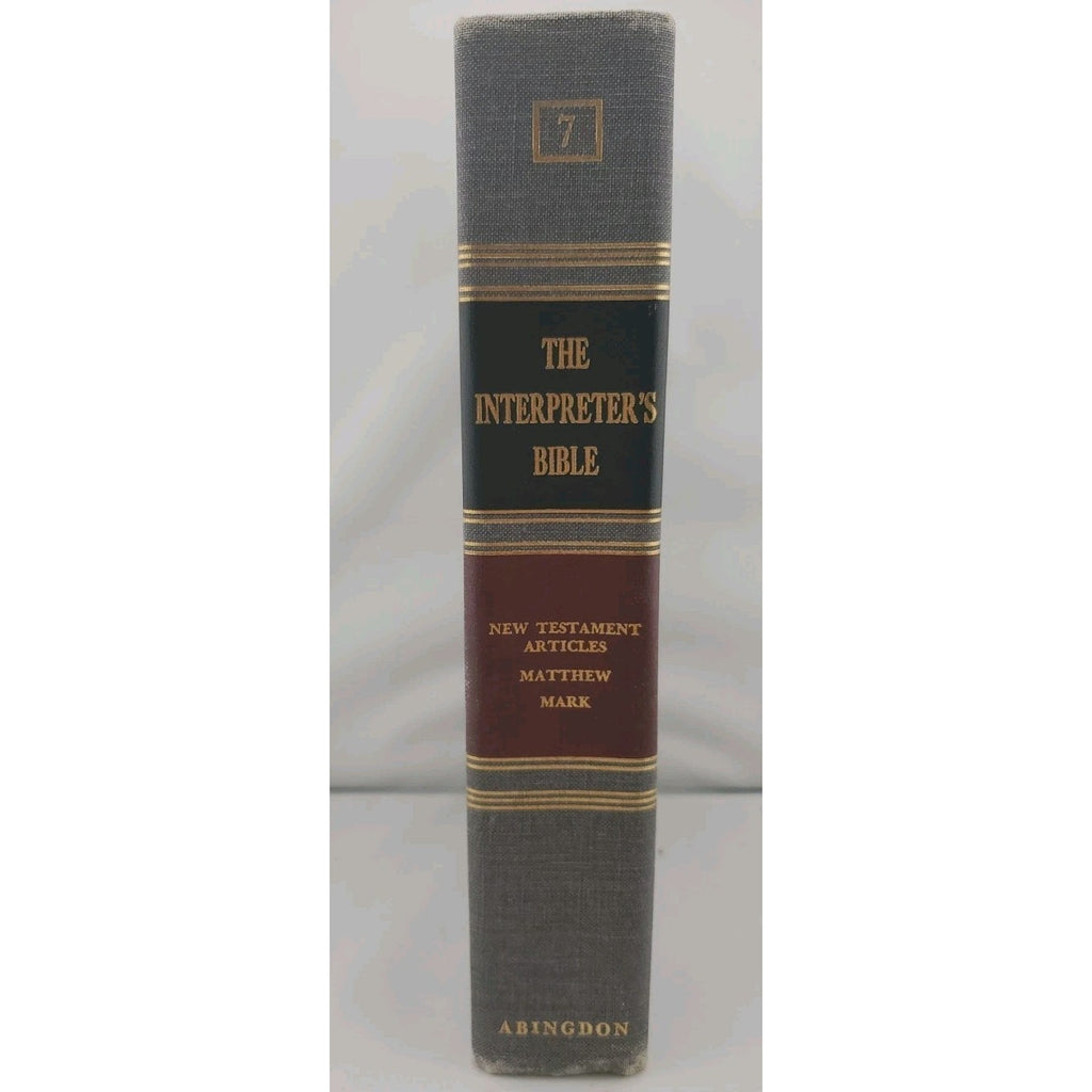 Interpreter's Bible Volume VII: New Testament Articles, Abingdon, c. 1951 Vol 7