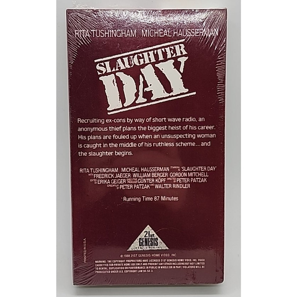 Slaughter Day (VHS) *Brand New*