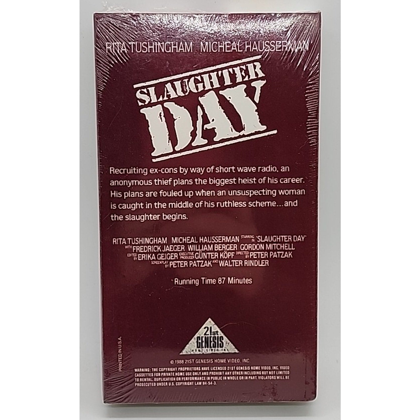 Slaughter Day (VHS) *Brand New*