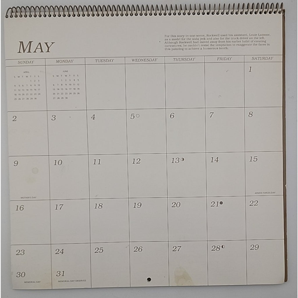 Norman Rockwell 1993 Calendar