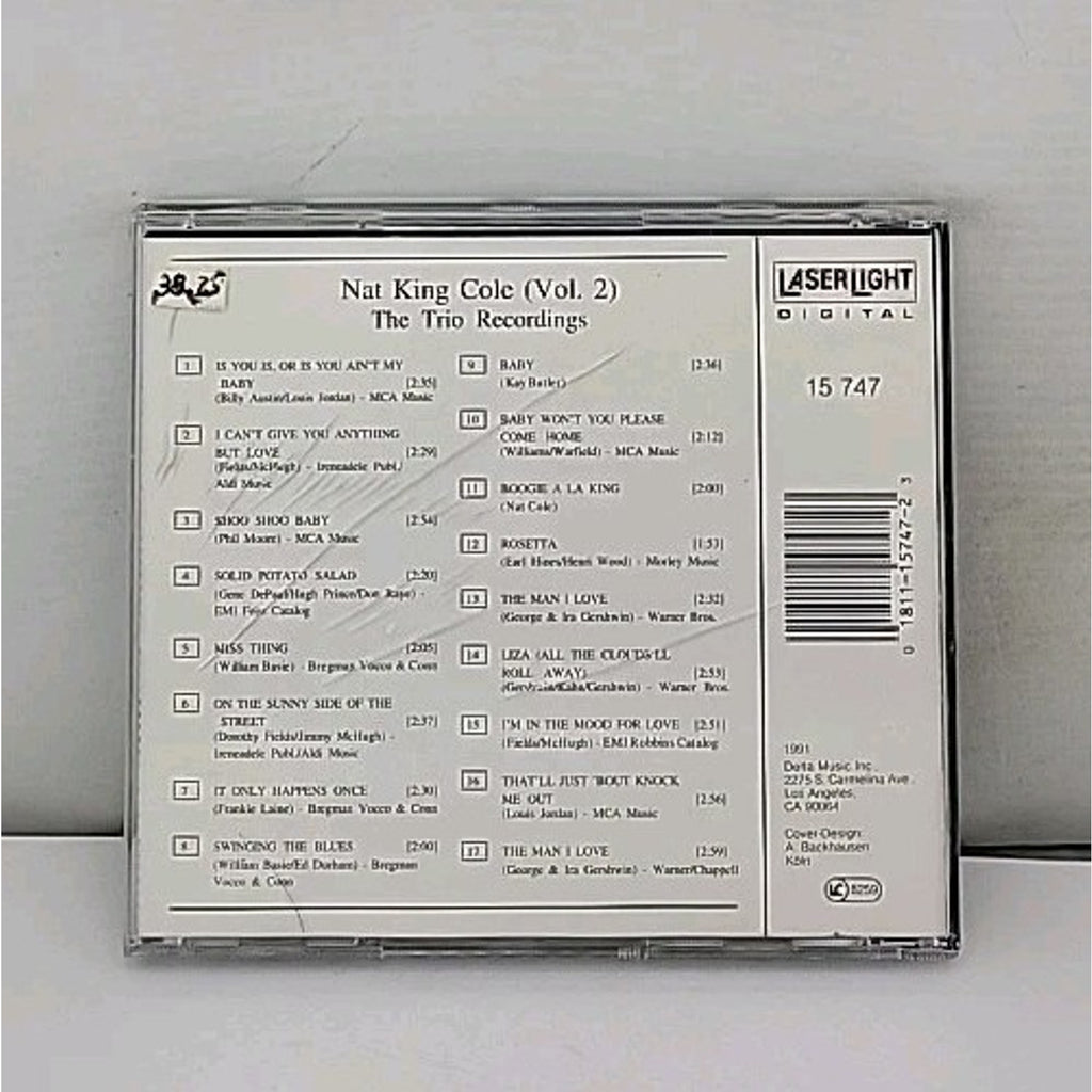 The Nat King Cole Trio Recordings, Vol. 2 by Nat King Cole (CD, Oct-1991,...