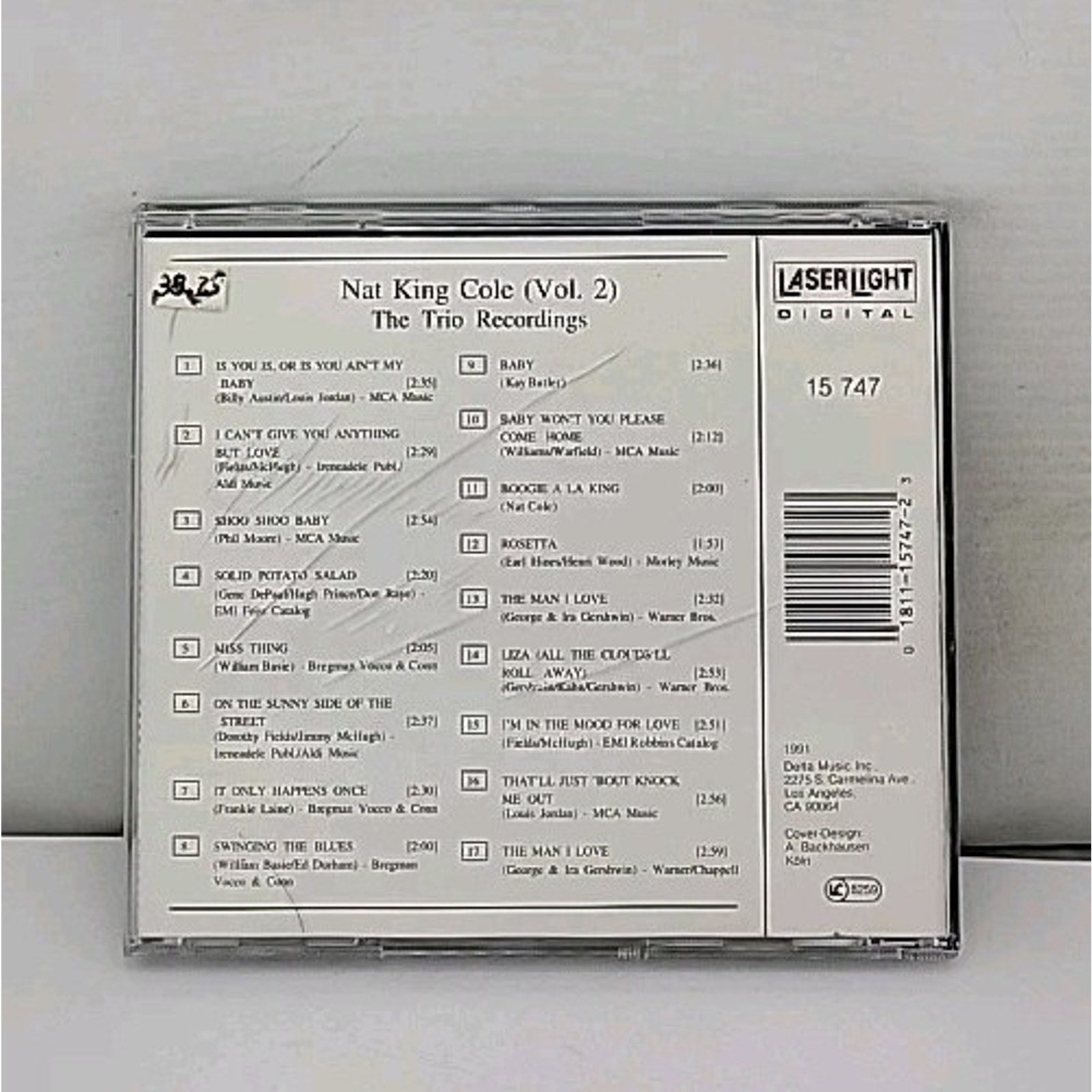 The Nat King Cole Trio Recordings, Vol. 2 by Nat King Cole (CD, Oct-1991,...