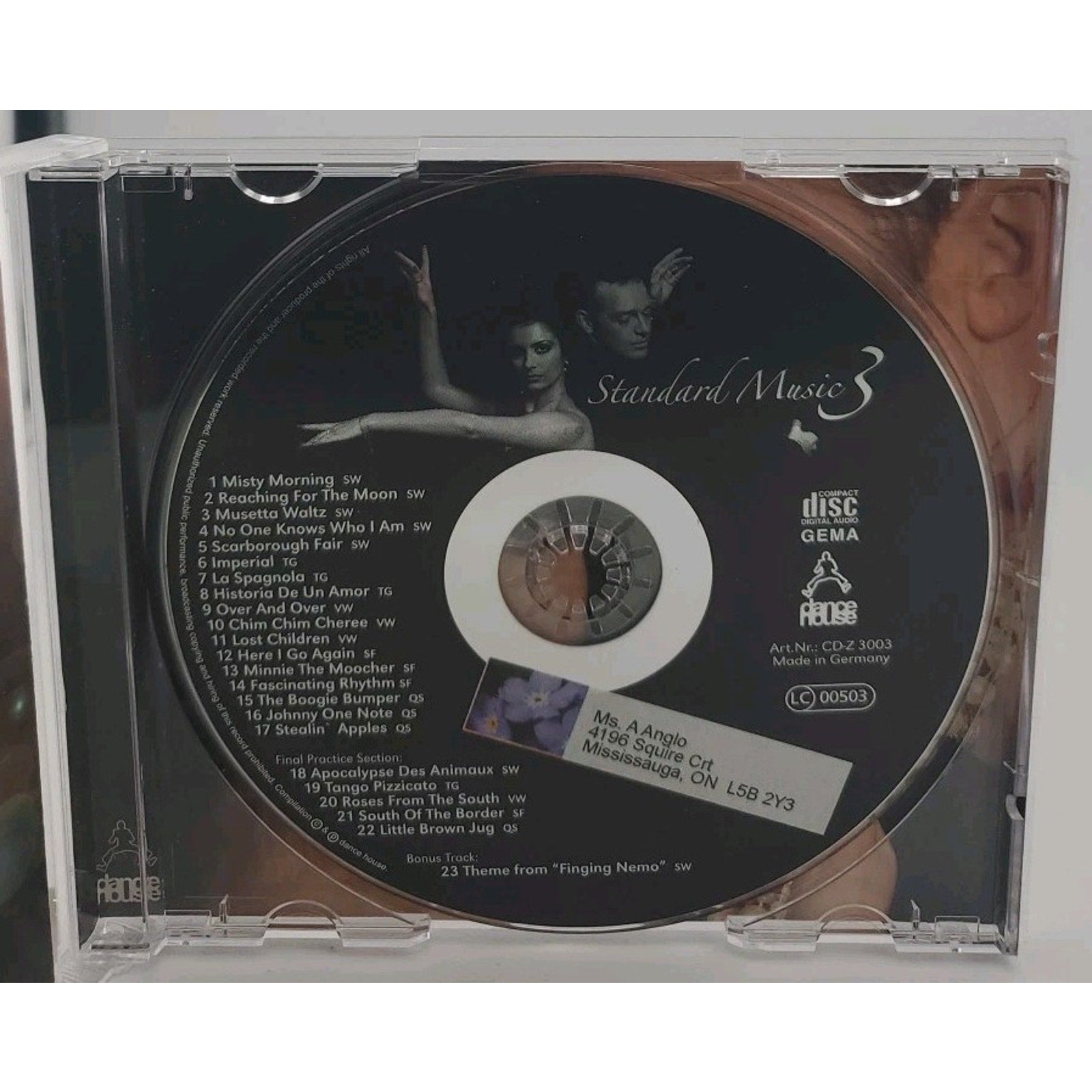 Standard Music 3 23 Tracks For Competition And Practice Cd