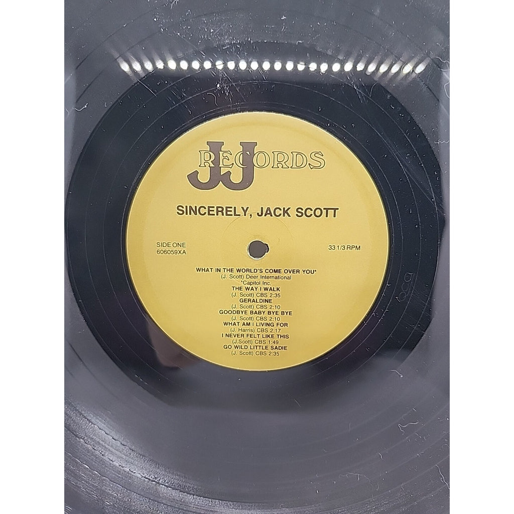 Sincerely, Jack Scott (Record)