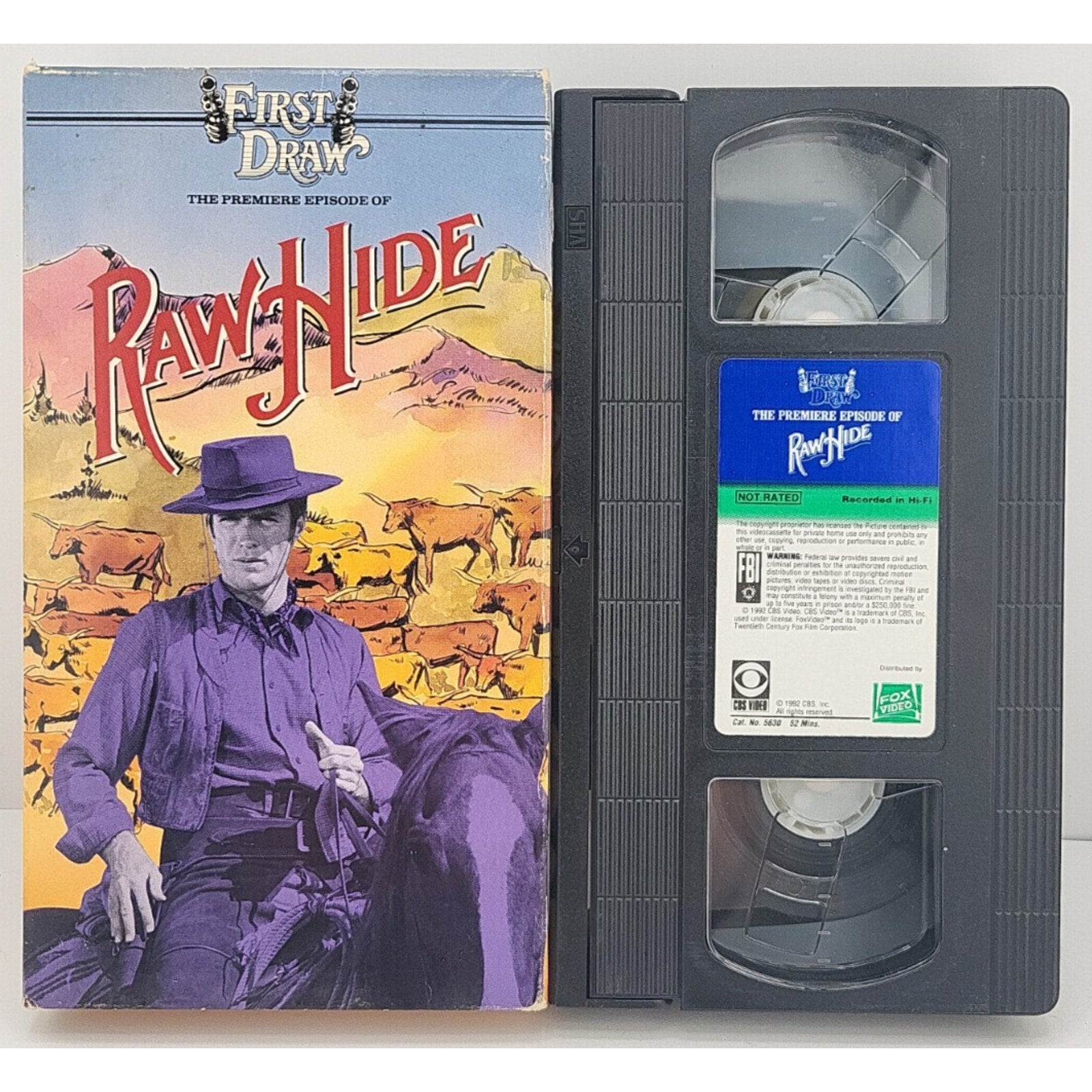 Rawhide - Premiere Episode (VHS, 1992)