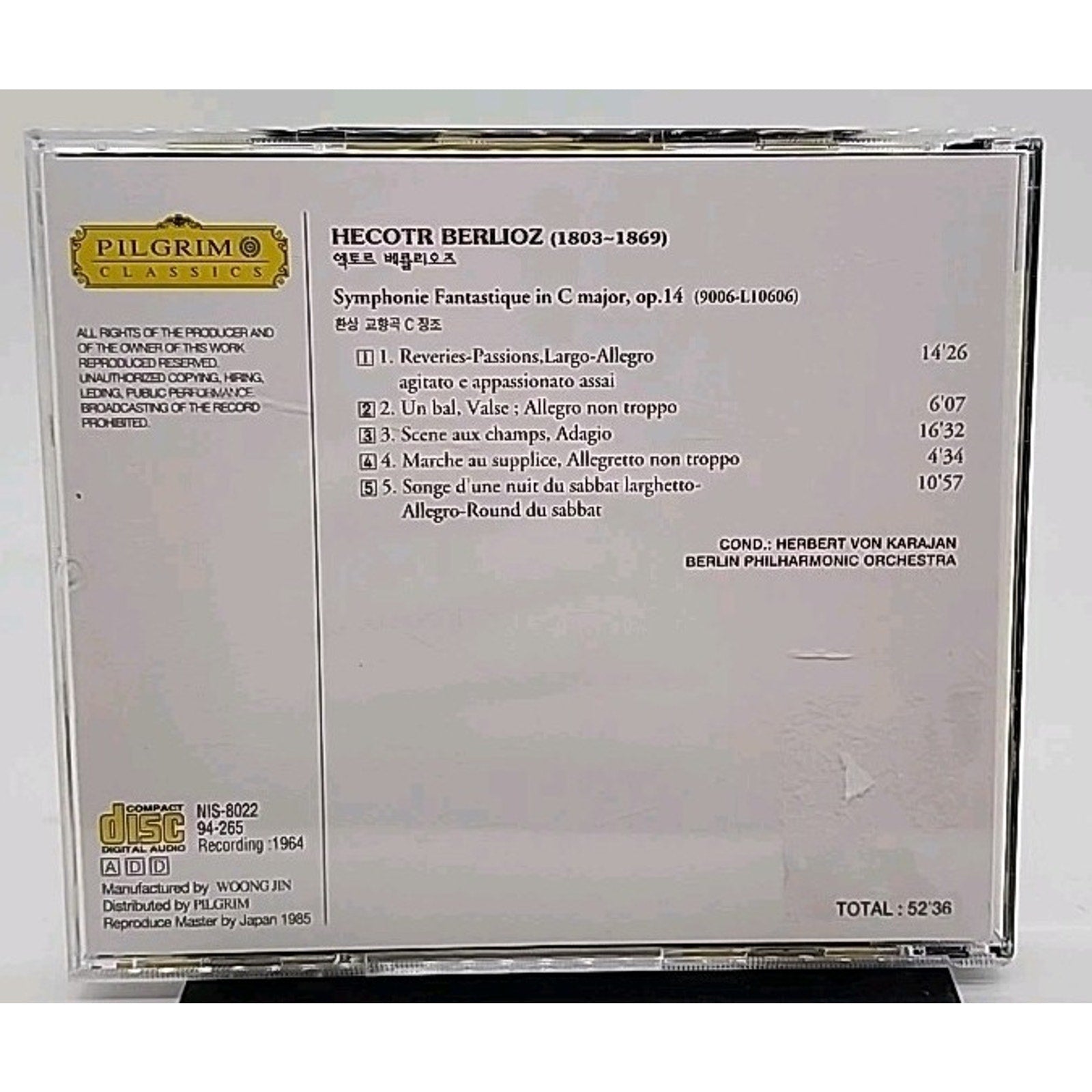 Symphonie Fantastique Op. 14 Berlin Philharmonic Orchestra Herbert Von (CD)