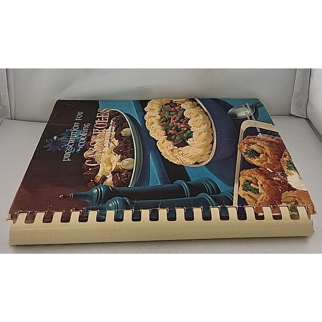 Cookbook Spiral Prescription For Cooking Casseroles 1968 Montgomery