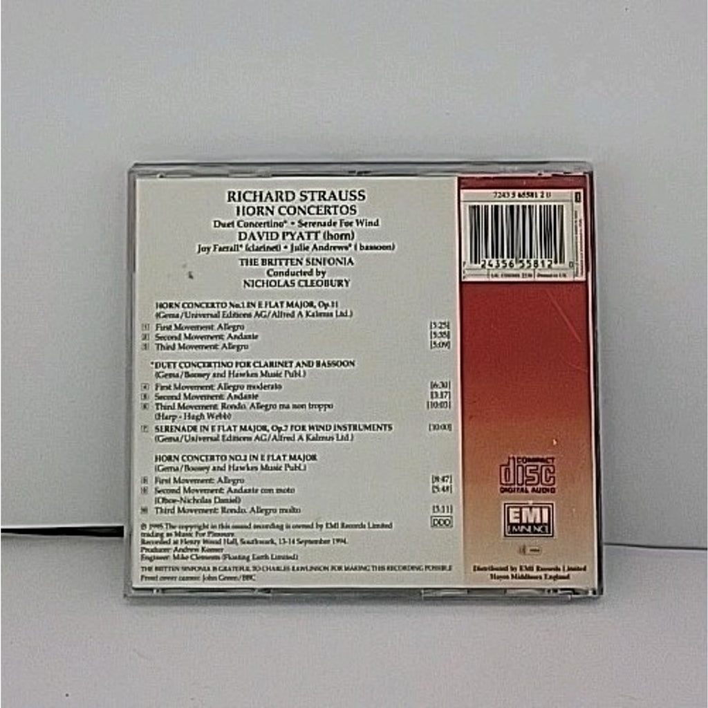 CD Richard Strauss, David Pyatt, Joy Farrall, Julie Andrews, The Britten Sinfoni