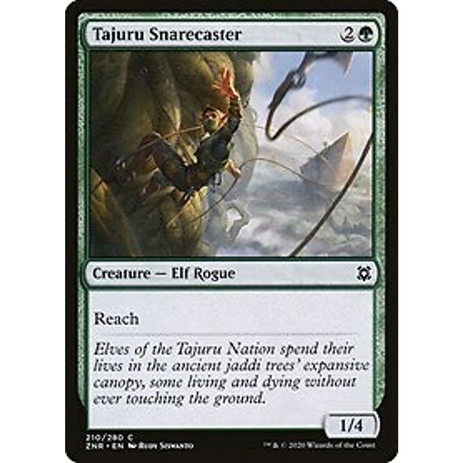 Tajuru Snarecaster (210) Zendikar Rising Mtg x4 4x ZNR Magic