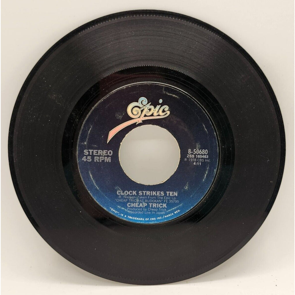 Clock Strikes Ten / I Want You To Want Me By Cheap Trick (Record) 8-50680