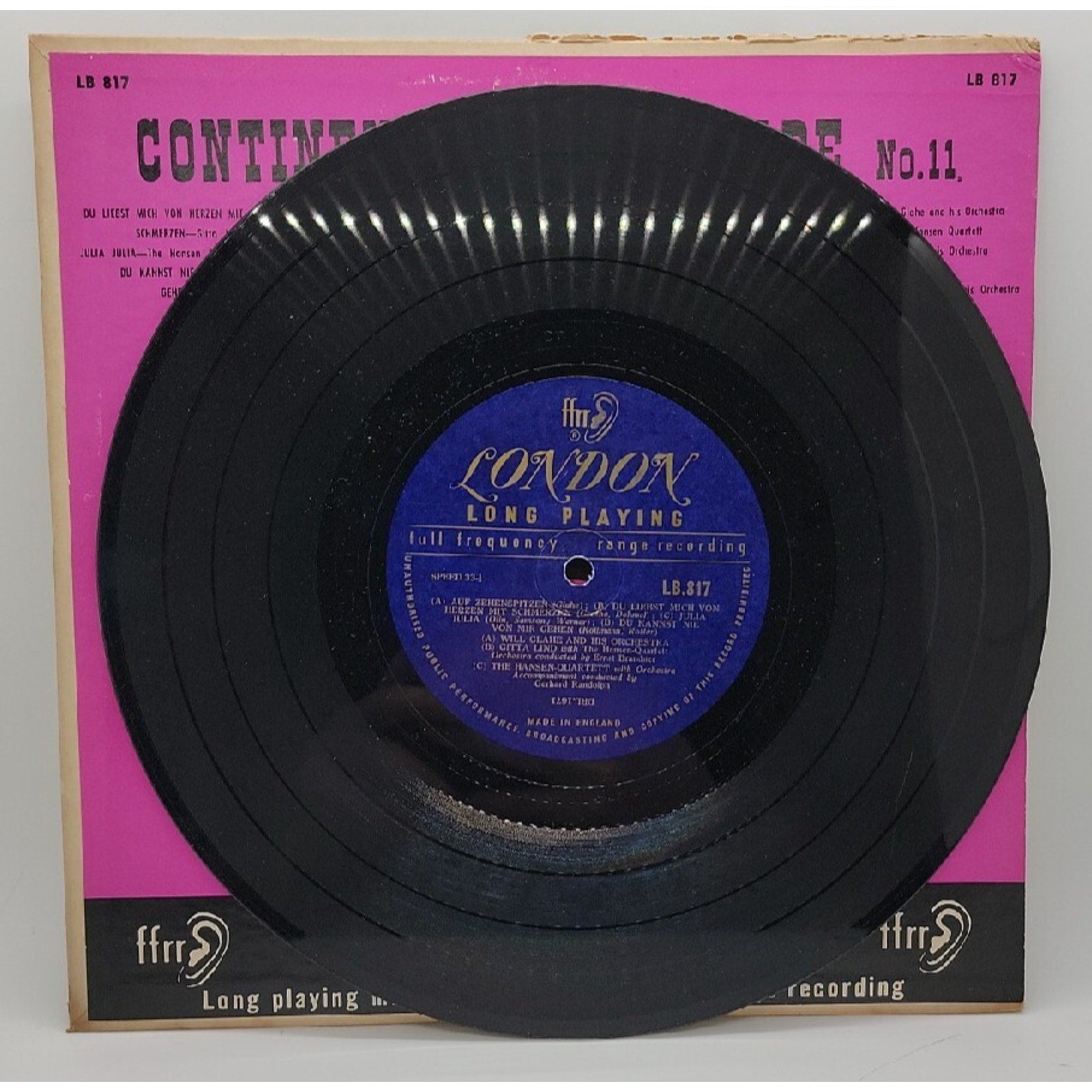 Continental Hit Parade Vol No. 11 Record
