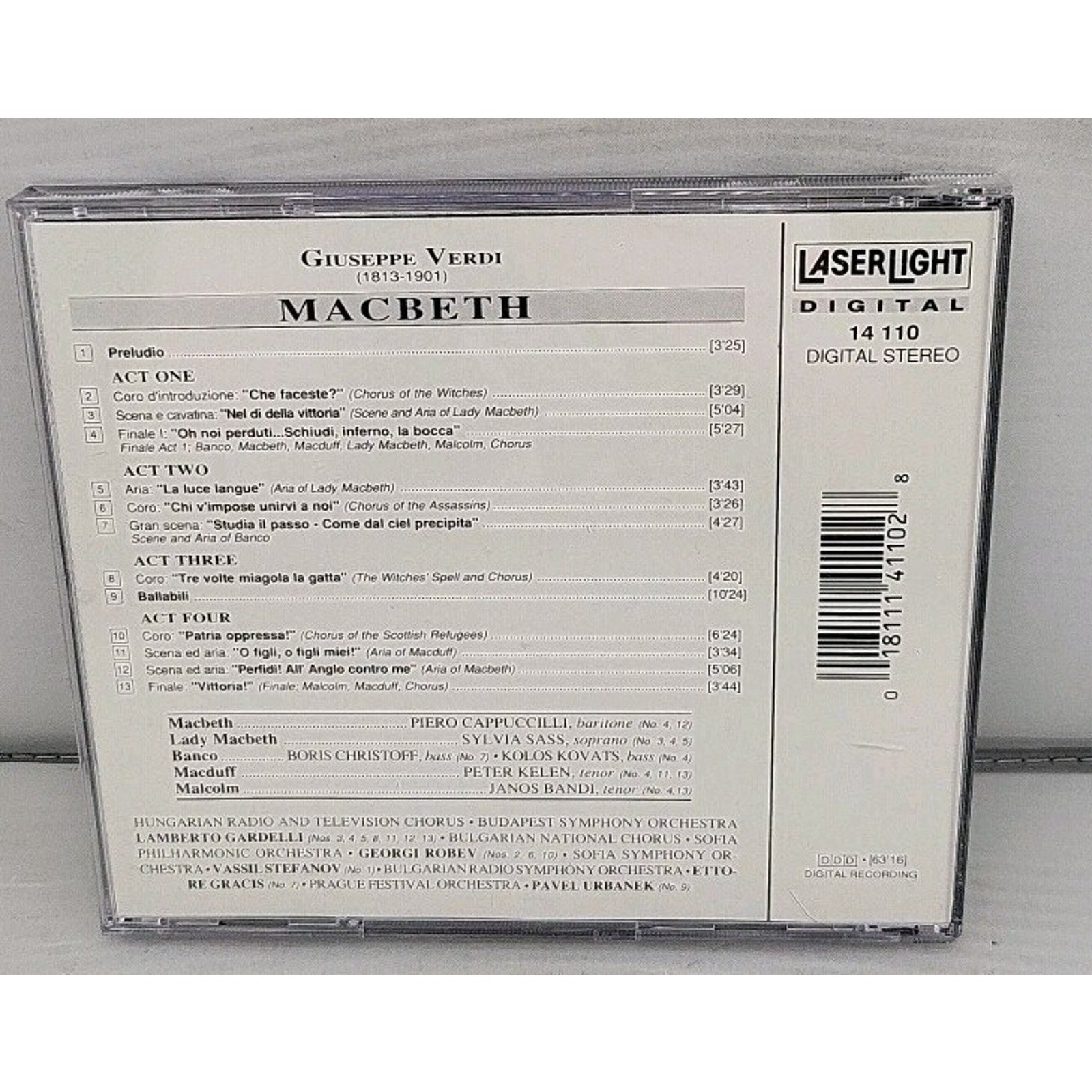 Macbeth-Hlts by G. Verdi (CD, 1994)