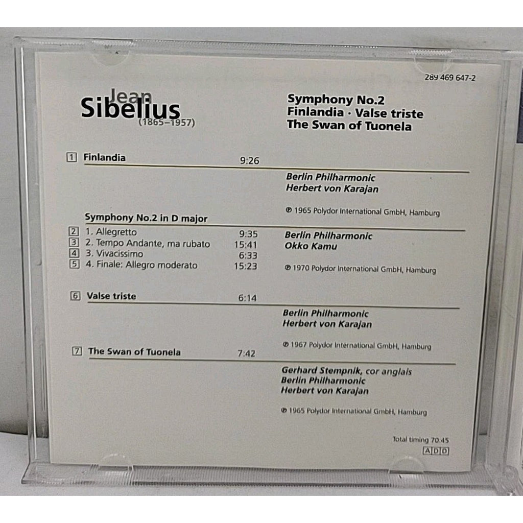 Symphony 2 / Finlandia-Eloquence by Berlin Philharmonic Orchestra (CD, 2001)