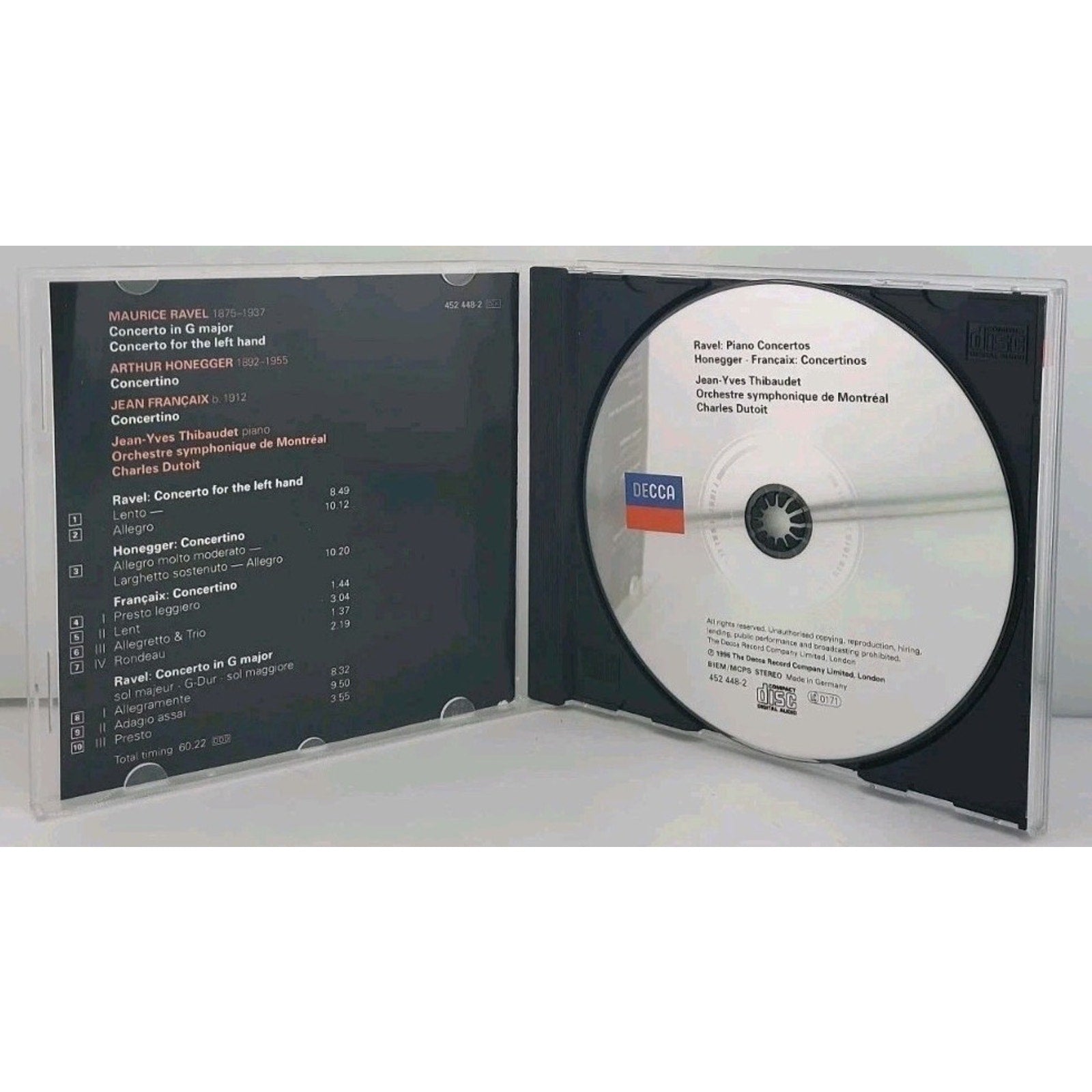 Piano Concertos by Jean-Yves Thibaudet (CD, 1997)