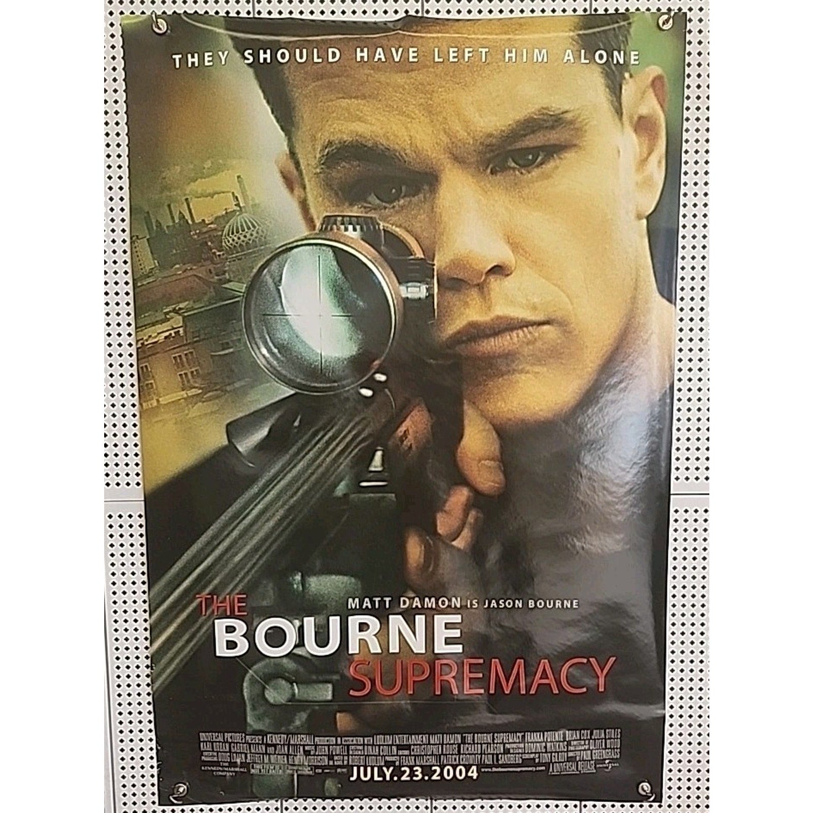 Bourne Supremacy Movie Poster 2 Sided Original 27x40 Matt Damon