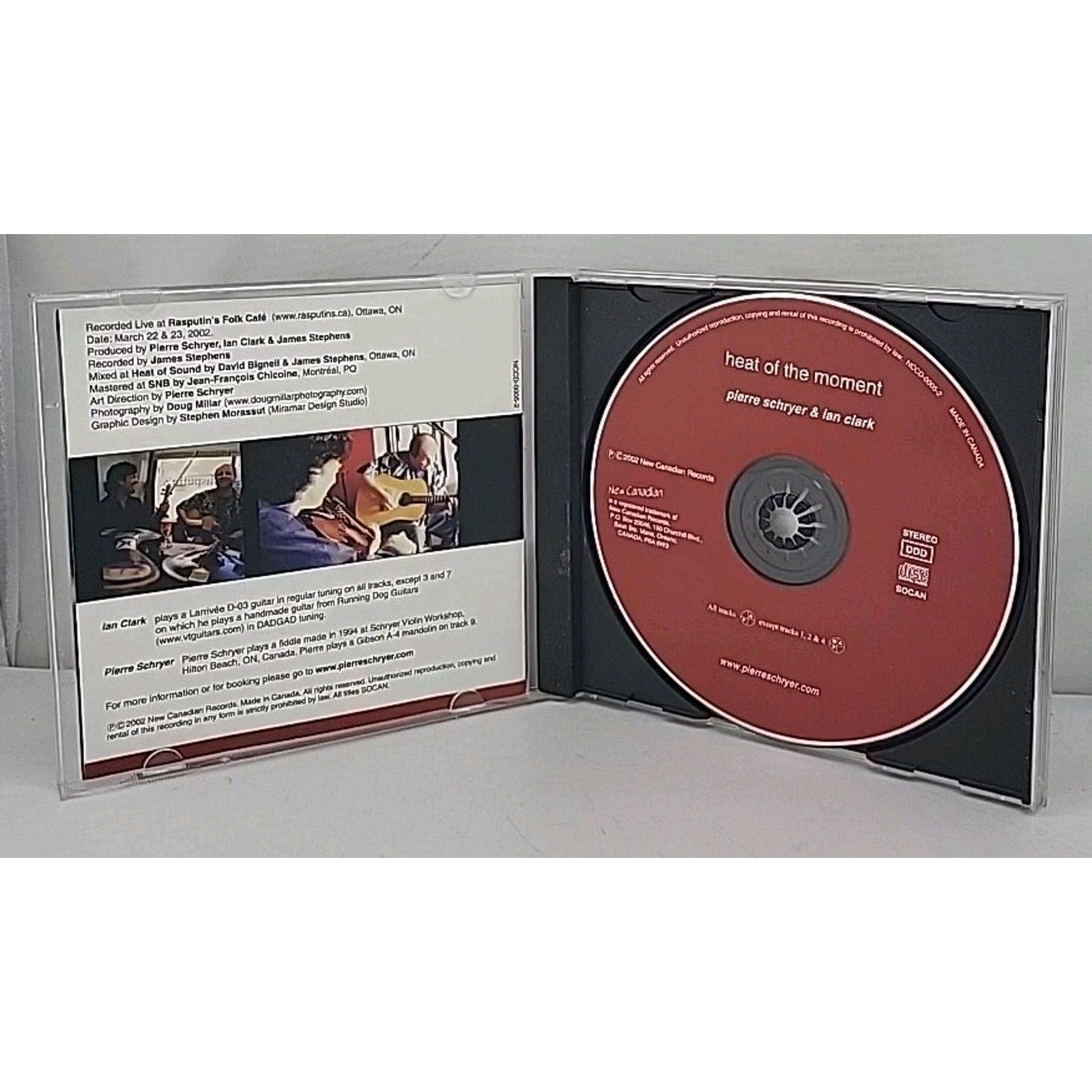 Heat of the Moment by Pierre Schryer (CD, Jan-2007, New Canadian)