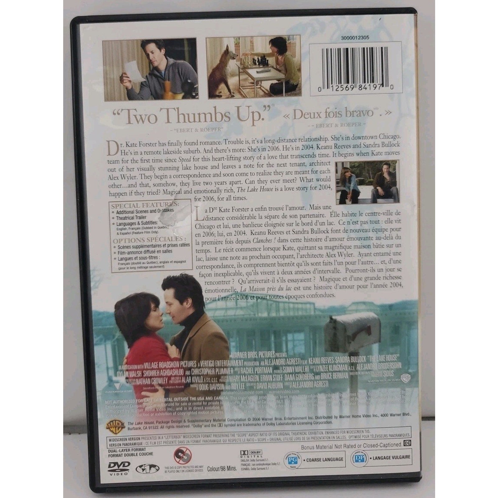 The Lake House(Canadian, DVD, 2006)