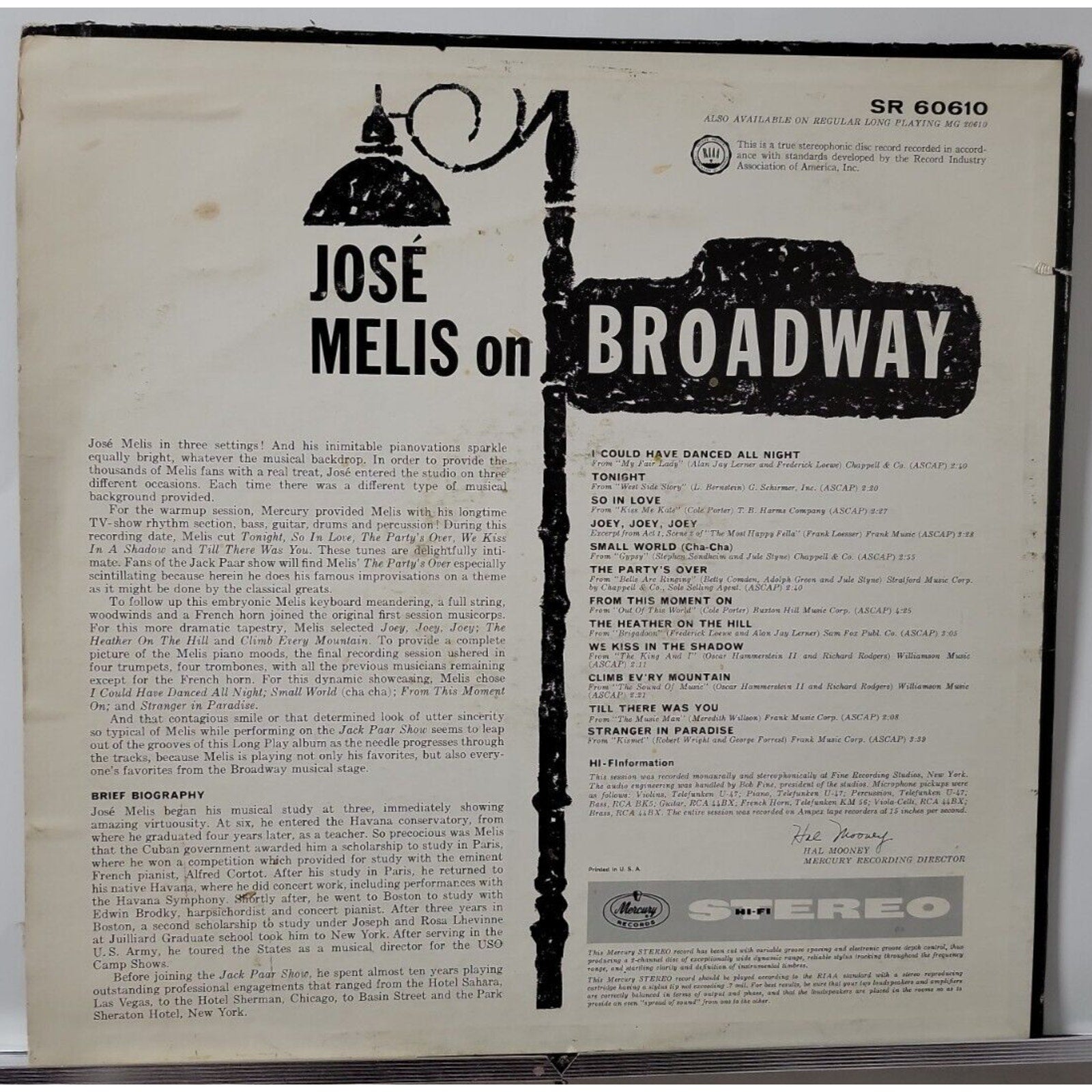 José Melis – On Broadway (Record)