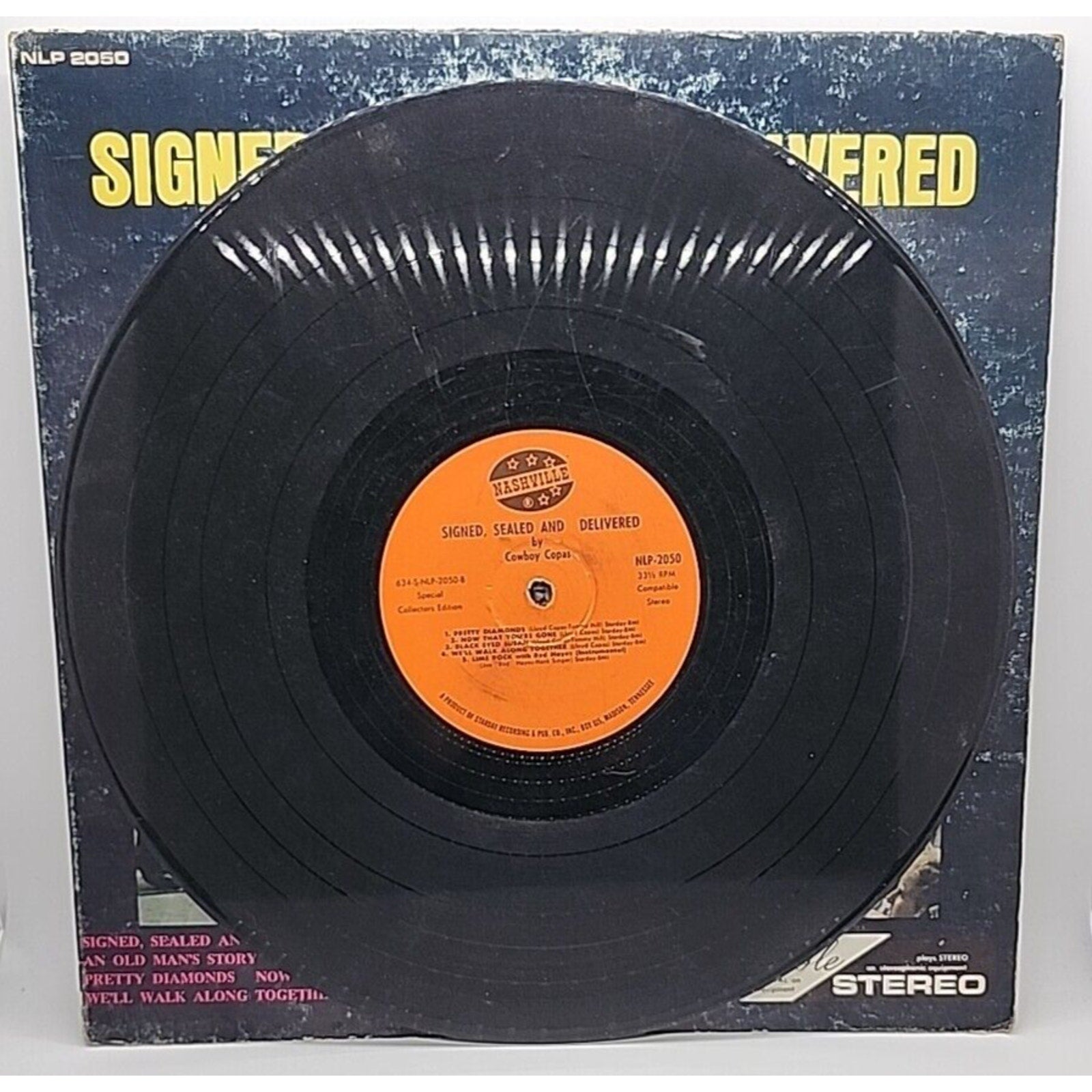 Cowboy Copas "Signed, Sealed & Delievered" Nashville NLP-2050 (Record)