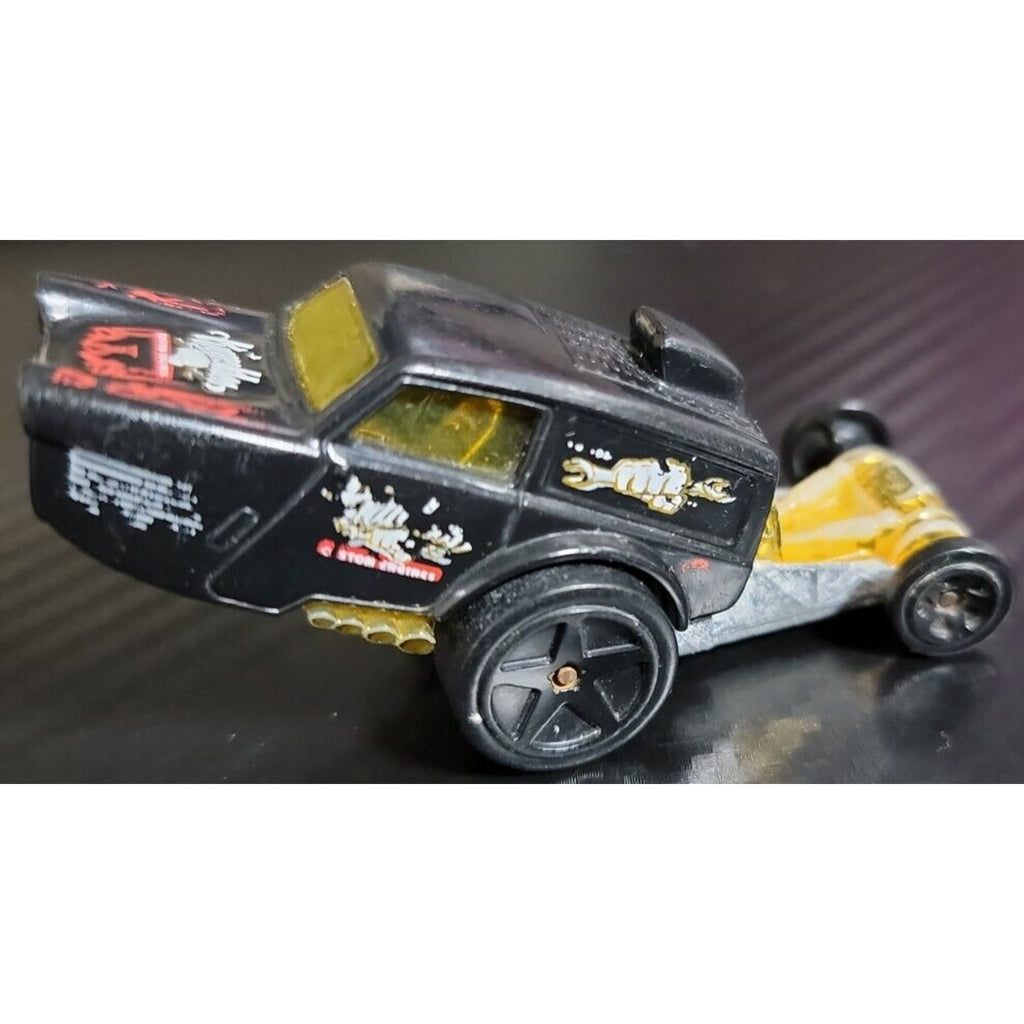 Mattel Black and Gold Knuckles Custom Engines Hot Wheels Toy Car 2013