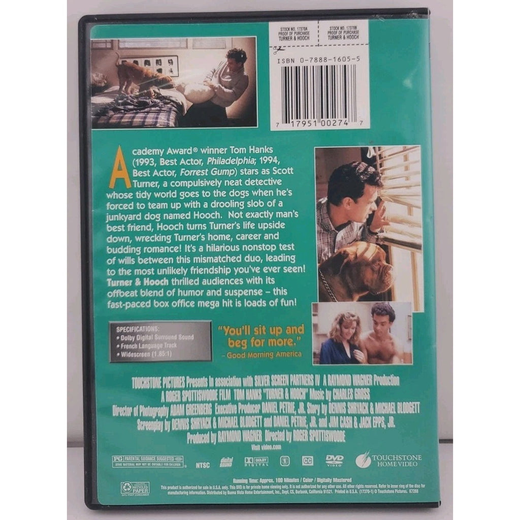 Turner & Hooch (DVD, 1989)