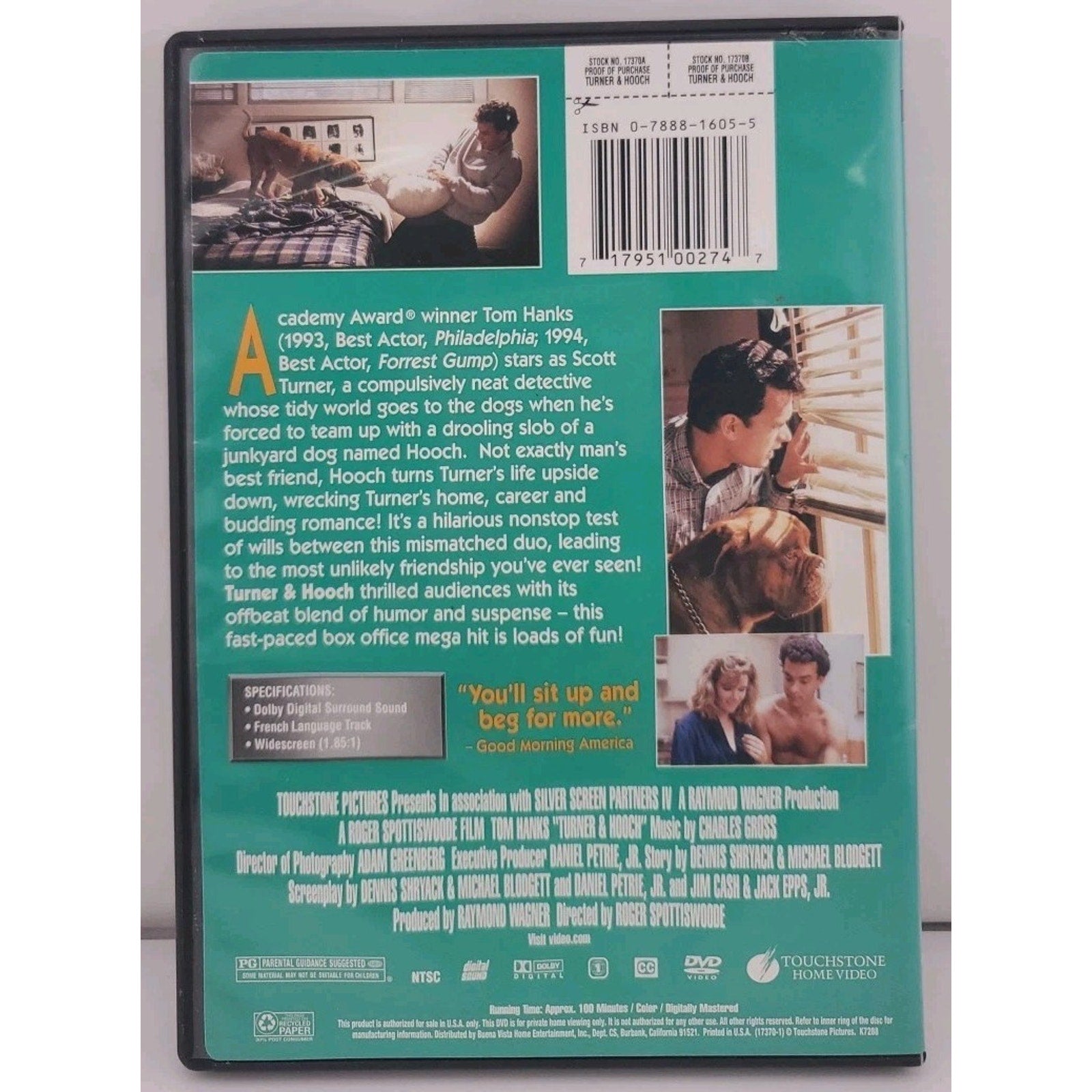 Turner & Hooch (DVD, 1989)