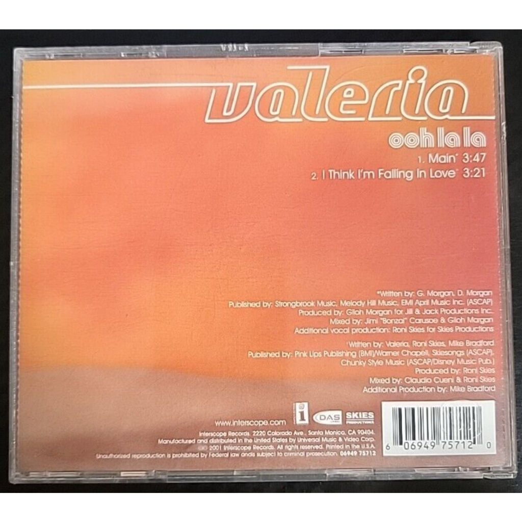 Ooh la La [Single] by Valeria (CD, Jun-2001, Interscope (USA))