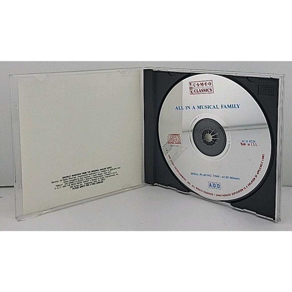 Alessandro Scarlatti [Composer]; D, All in a Musical Family, Audio CD
