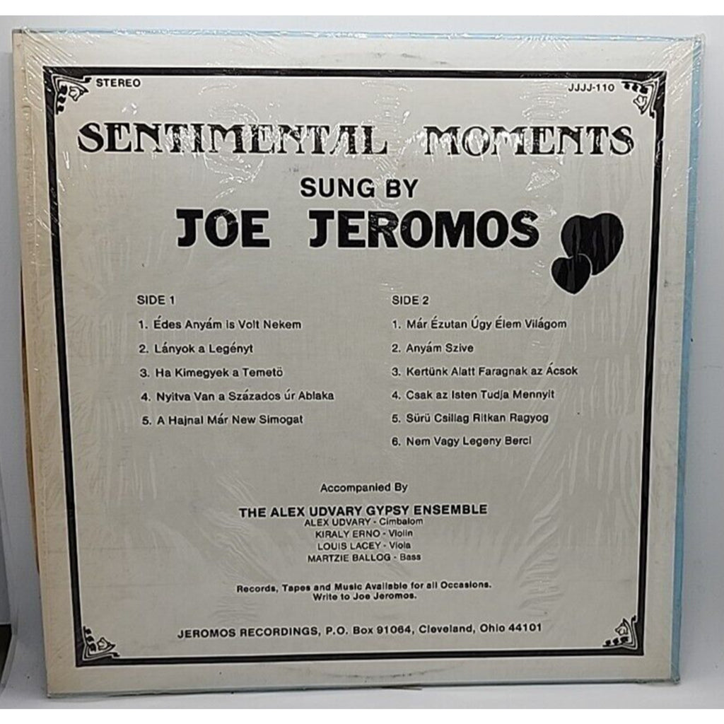 Joe Jeromos: Sentimental Moments (Record)