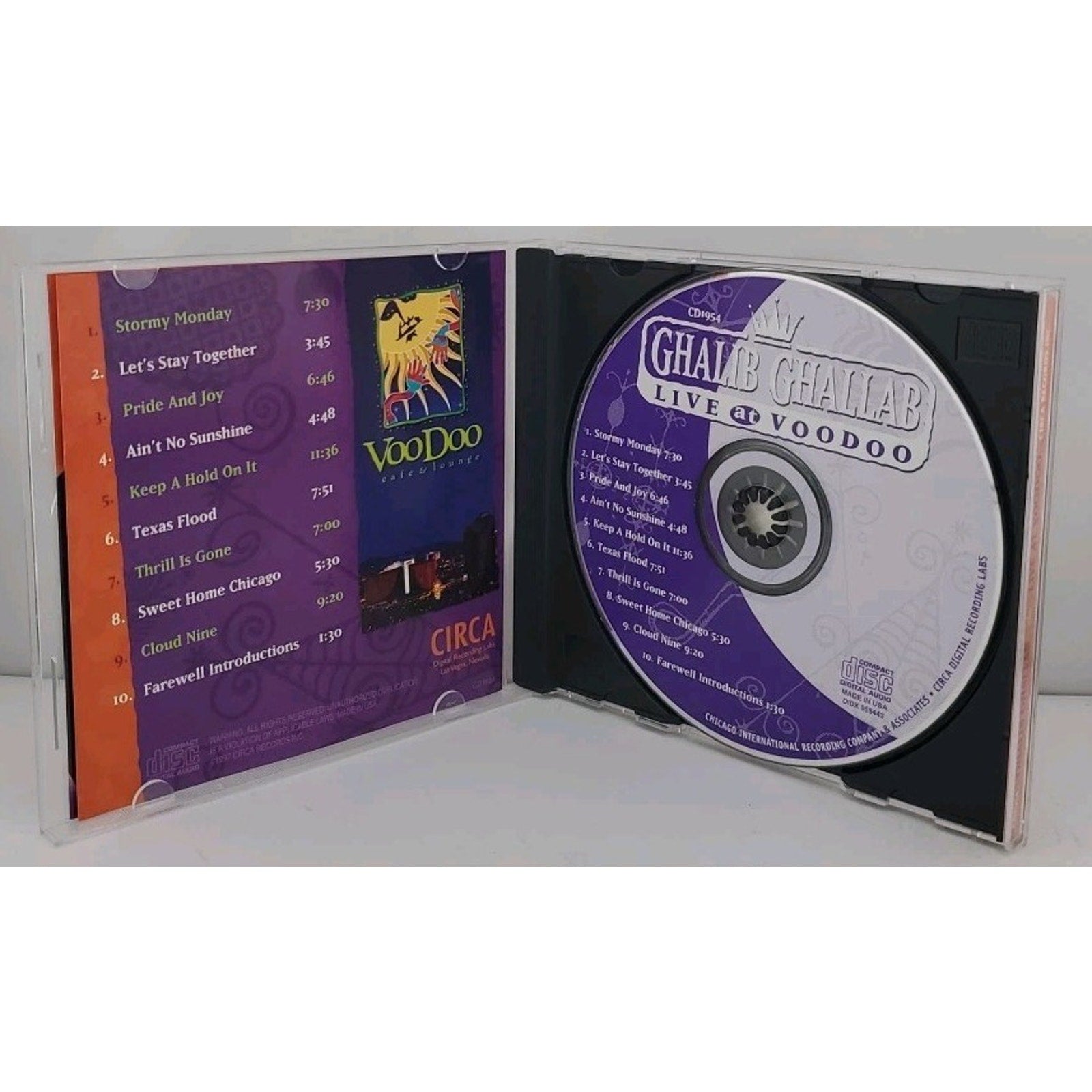 Live At Voodoo Ghalib Ghallab CD