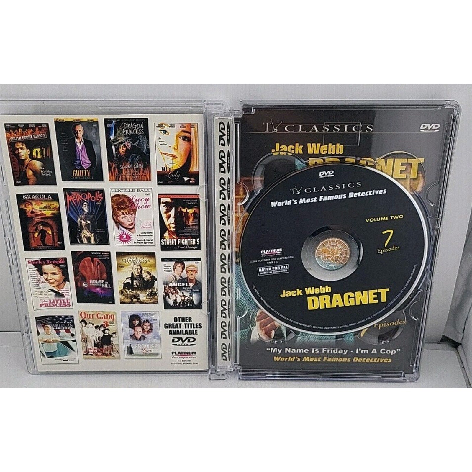 Tv Classics the Worlds Most Famous Detectives 4 DVD Set 21 Episodes