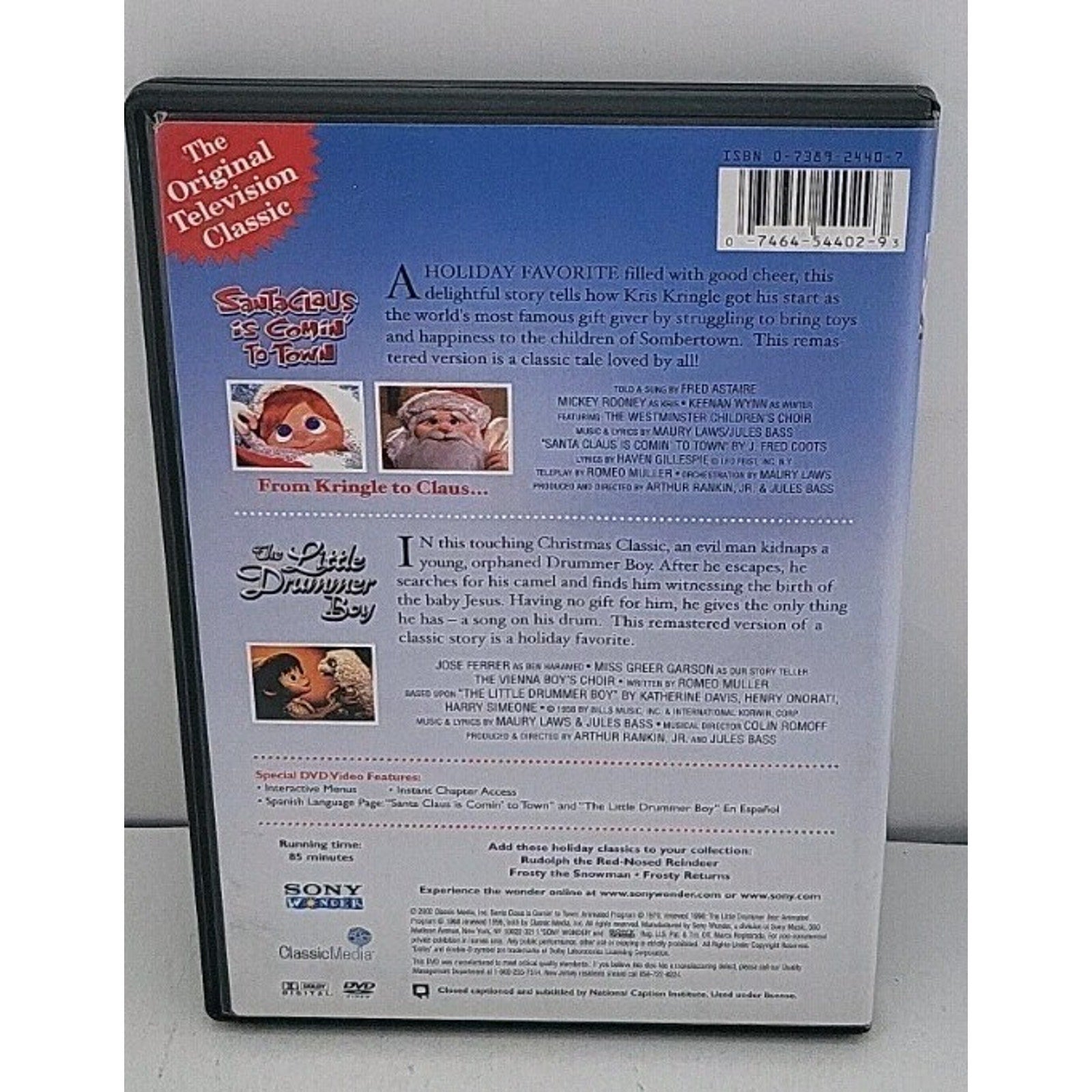Santa Claus is Coming to Town/The Little Drummer Boy - Double Feature (DVD,...
