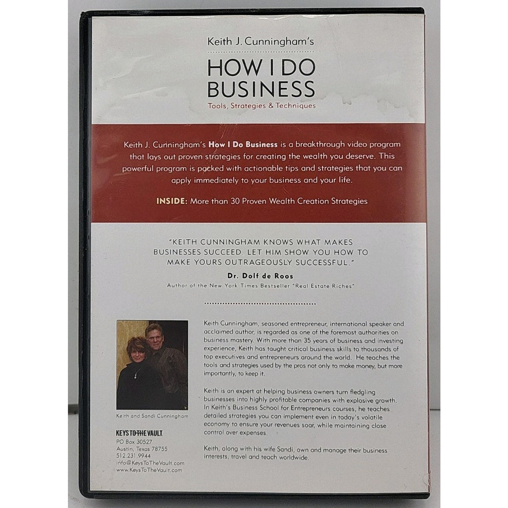 How I Do Business: Tools, Strategies, & Techniques By Keith J. DVD *NOT COMPLETE