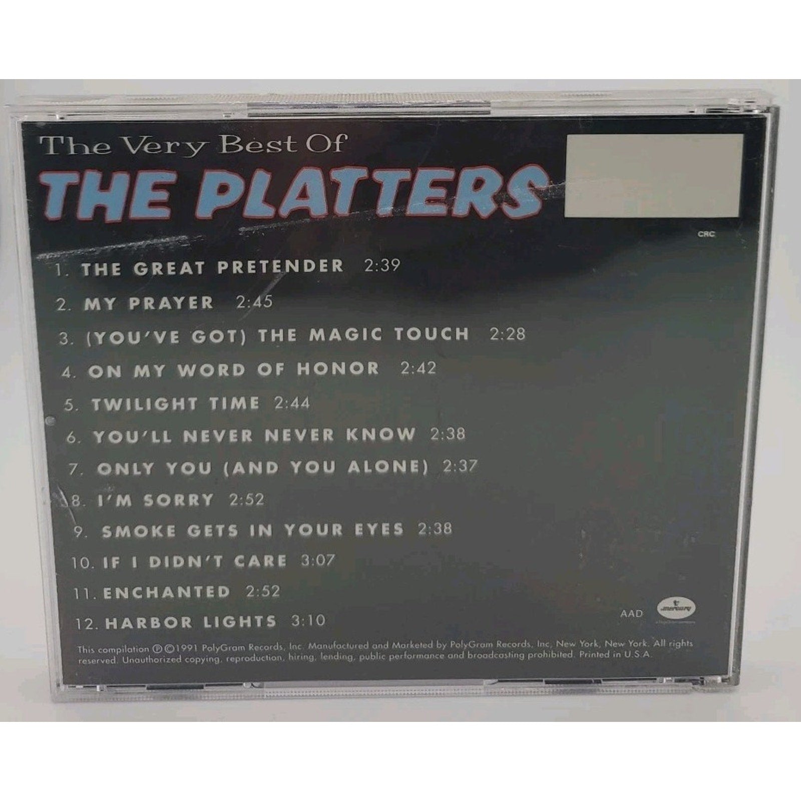 Very Best of the Platters by Platters (CD, 1991)