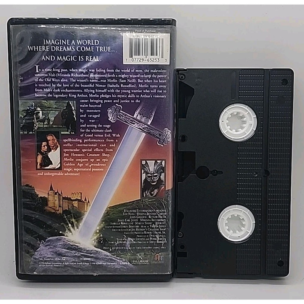 Merlin (VHS, 1998, Clam Shell)