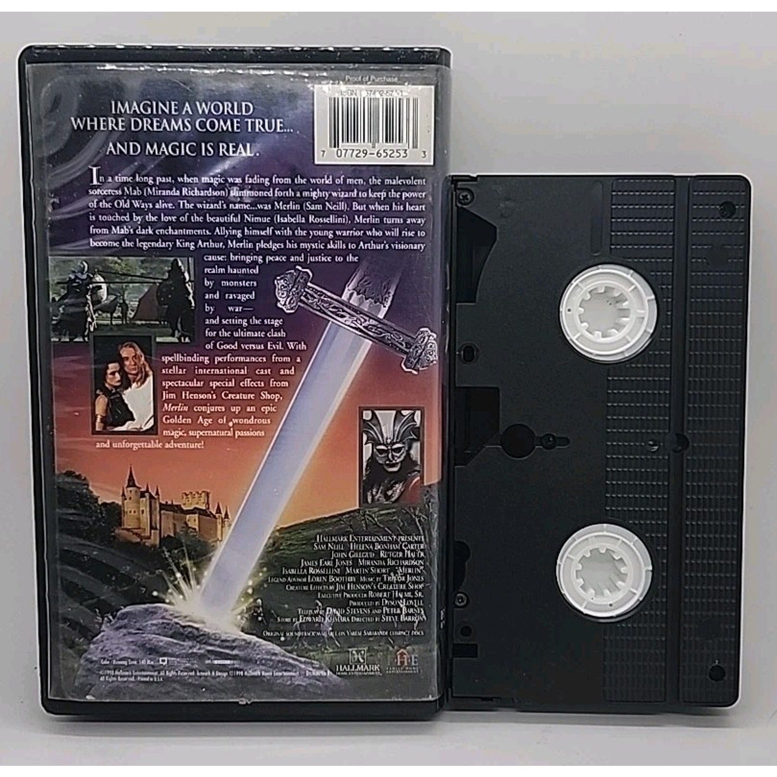 Merlin (VHS, 1998, Clam Shell)
