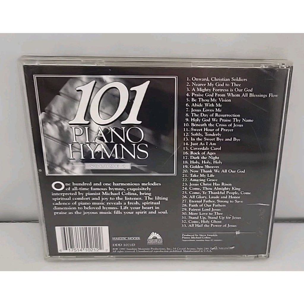 101 Piano Hymns Volume 1 CD