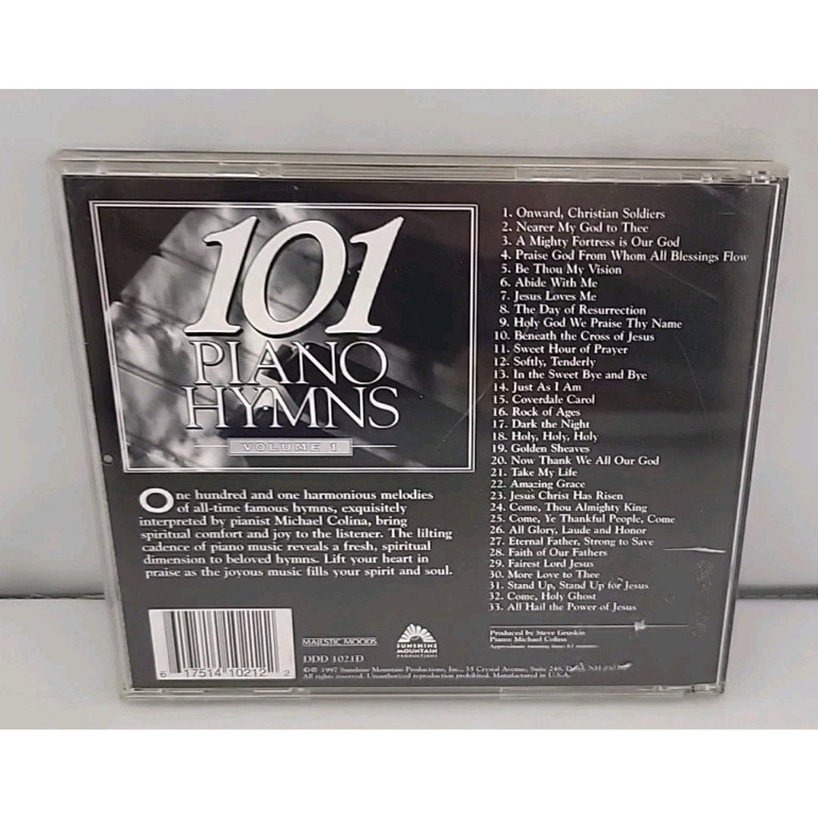 101 Piano Hymns Volume 1 CD